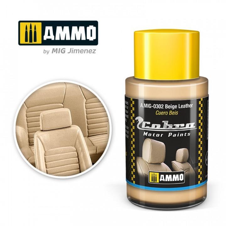 Boxart Cobra Motor Beige Leather  Ammo by Mig Jimenez