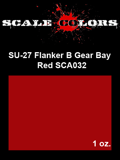 Boxart Su-27 Flanker B Gear Bay Red Scale Colors Boxart Su-27 Flanker B Gear Bay Red Scale Colors
