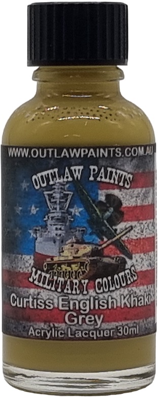 Boxart US Military Colour - Curtiss English Khaki Grey OP040MIL Outlaw Paints Boxart US Military Colour - Curtiss English Khaki Grey OP040MIL Outlaw Paints