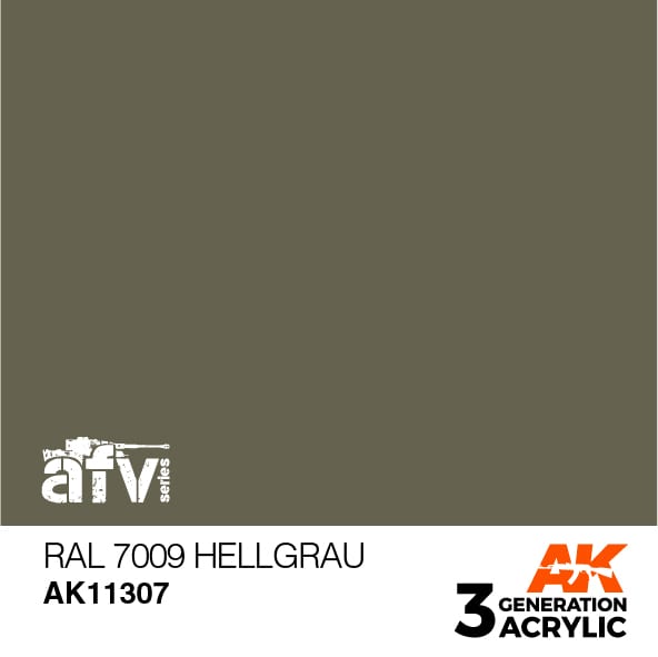 Boxart RAL 7009 Hellgrau AK 3rd Generation - AFV Boxart RAL 7009 Hellgrau AK 3rd Generation - AFV