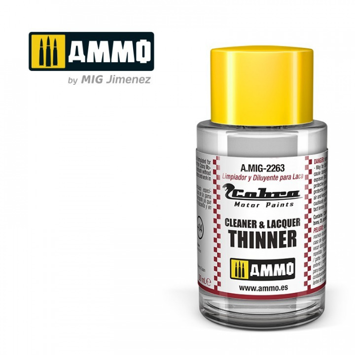 Boxart Cleaner & Lacquer Thinner  Cobra Motor Paints