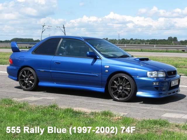 Boxart Subaru 555 Rally Blue (1997-2002) (74F)  Zero Paints