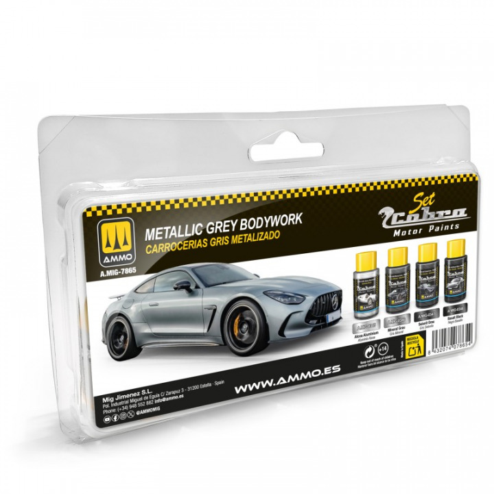 Boxart Metallic Grey Bodywork Set  Cobra Motor Paints