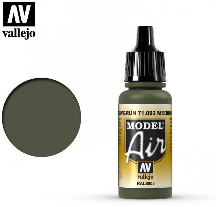 Boxart Medium Olive - RAL 6003 71.092 Vallejo Model Air Boxart Medium Olive - RAL 6003 71.092 Vallejo Model Air