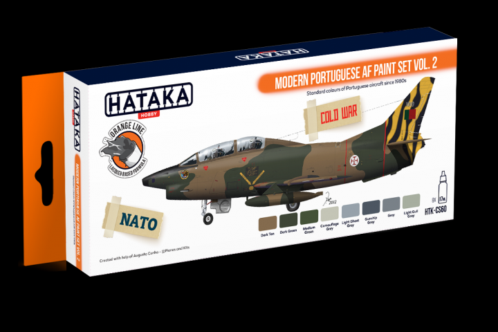 Boxart Modern Portugese AF paint set Vol.2 HTK-CS60 Hataka Hobby Orange Line