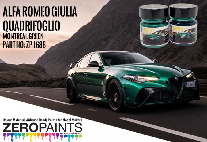 Boxart Alfa Romeo Quadrifoglio Montreal Green  Zero Paints