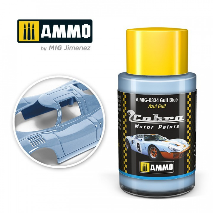 Boxart Gulf Blue A.MIG-0334 Cobra Motor Paints