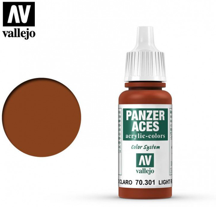Boxart Light Rust 70.301 Vallejo Panzer Aces Boxart Light Rust 70.301 Vallejo Panzer Aces