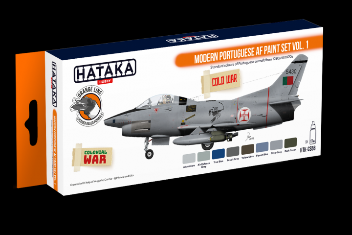 Boxart Modern Portugese AF paint set Vol.1 HTK-CS56 Hataka Hobby Orange Line
