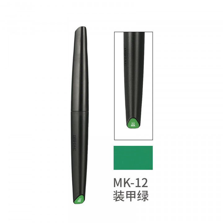 Boxart Soft Tip Acrylic Marker Water Based - Armored Green MK-12 DSPIAE Soft Tipped Markers