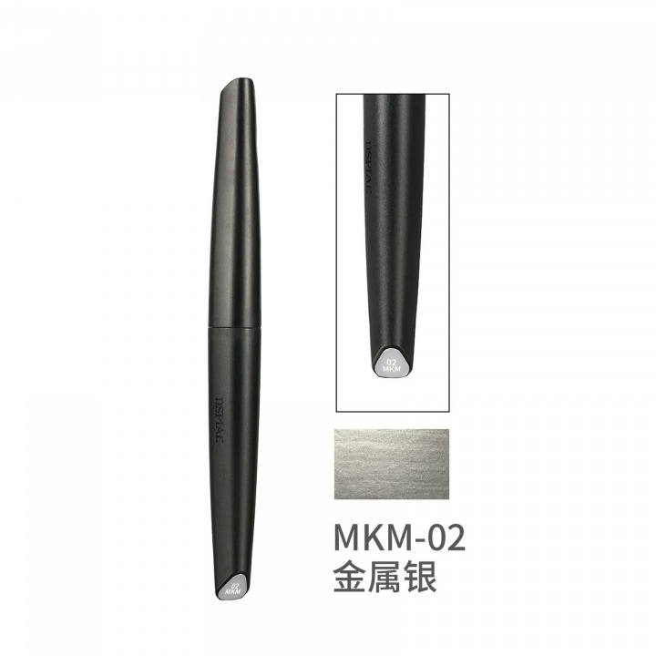 Boxart Soft Tip Acrylic Marker Water Based - Metallic Silver MKM-02 DSPIAE Soft Tipped Markers