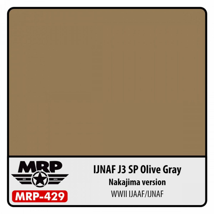 Boxart IJNAF J3 SP Olive Gray (Nakajima version) (WWII IJAAF/IJNAF) MR.Paint Boxart IJNAF J3 SP Olive Gray (Nakajima version) (WWII IJAAF/IJNAF) MR.Paint