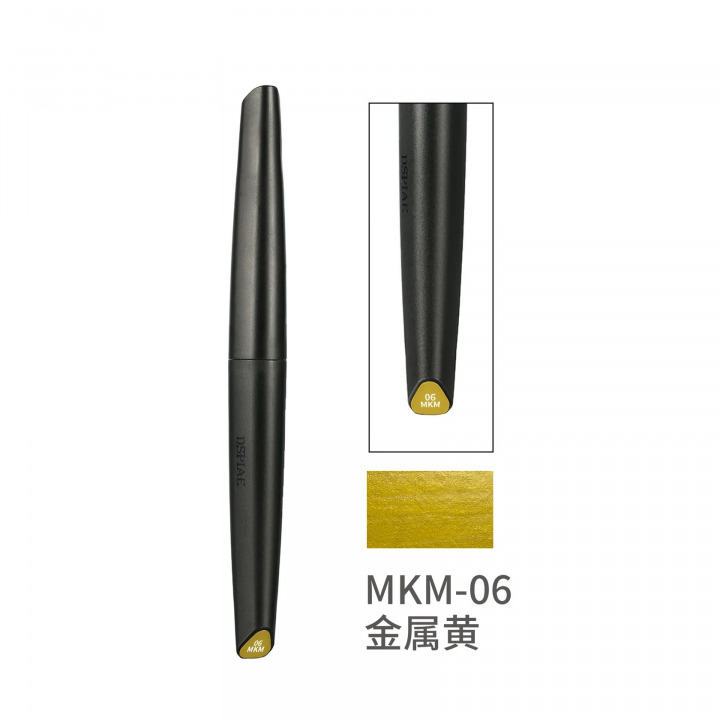 Boxart Soft Tip Acrylic Marker Water Based - Metallic Gold MKM-06 DSPIAE Soft Tipped Markers