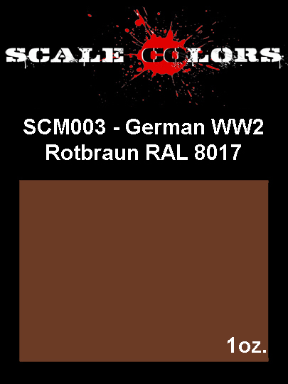 Boxart Panzer Rotbraun RAL 8017 SCM003 Scale Colors Boxart Panzer Rotbraun RAL 8017 SCM003 Scale Colors