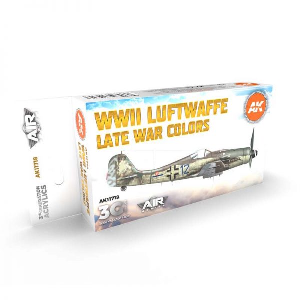 Boxart WWII Luftwaffe Late War Colors AK 11718 AK 3rd Generation - Air