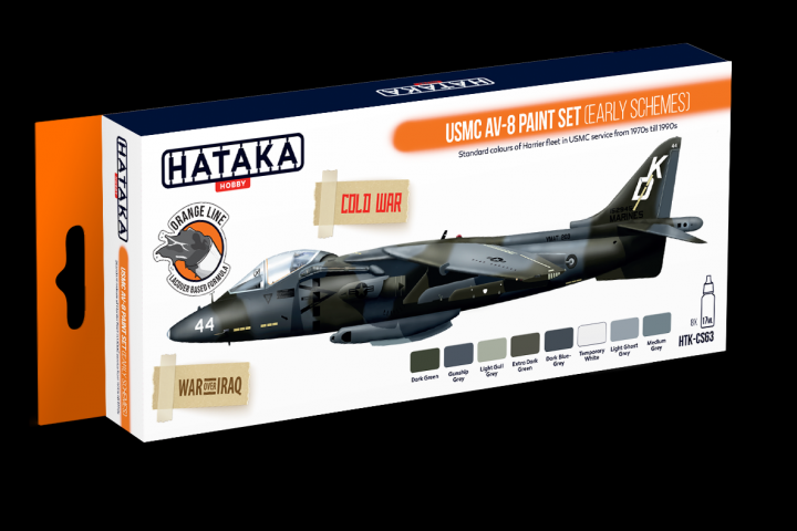 Boxart USMC AV-8 paint set (early schemes) HTK-CS63 Hataka Hobby Orange Line