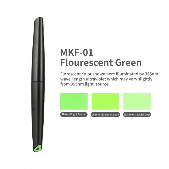Boxart Soft Tip Acrylic Marker Water Based - Fluorescent Green MKF-01 DSPIAE Soft Tipped Markers