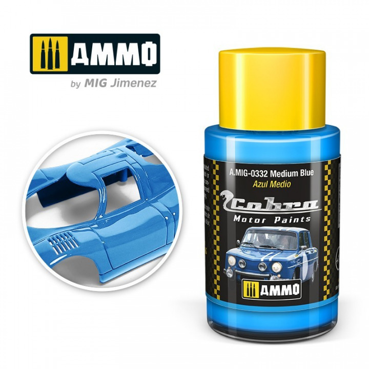 Boxart Medium Blue A.MIG-0332 Cobra Motor Paints