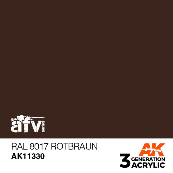 Boxart RAL 8017 Rotbraun AK 3rd Generation - AFV Boxart RAL 8017 Rotbraun AK 3rd Generation - AFV