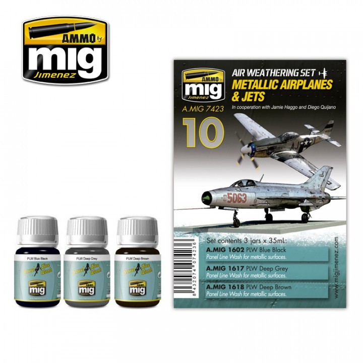 Boxart Metallic Airplanes & Jets  Ammo by Mig Jimenez