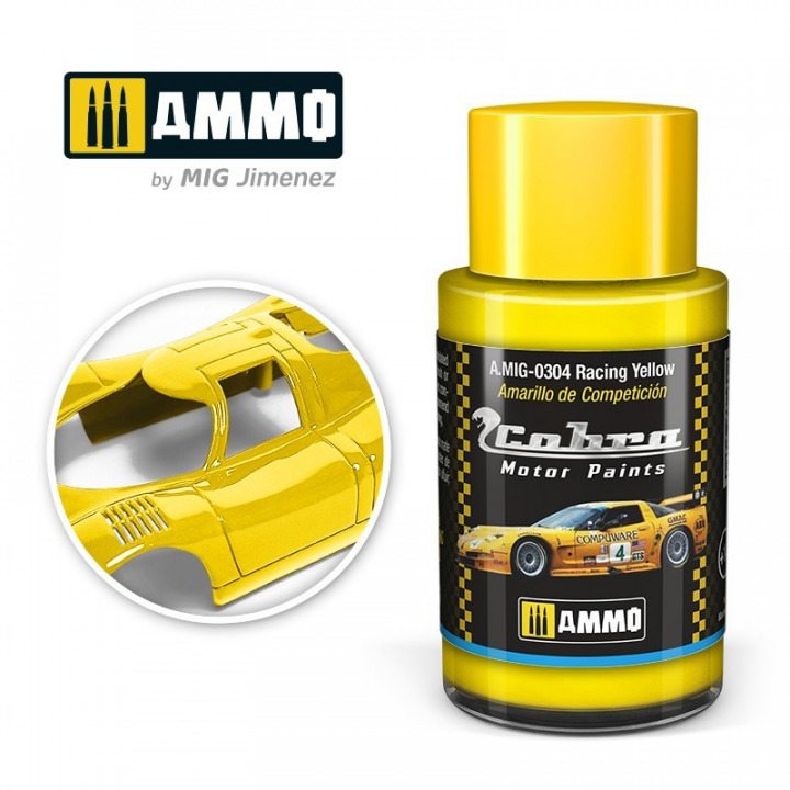 Boxart Racing Yellow A.MIG-0304 Cobra Motor Paints