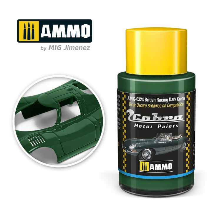 Boxart British Racing Dark Green A.MIG-0324 Cobra Motor Paints
