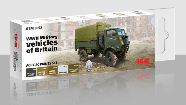 Boxart WWII Military vehicles of Britain  ICM