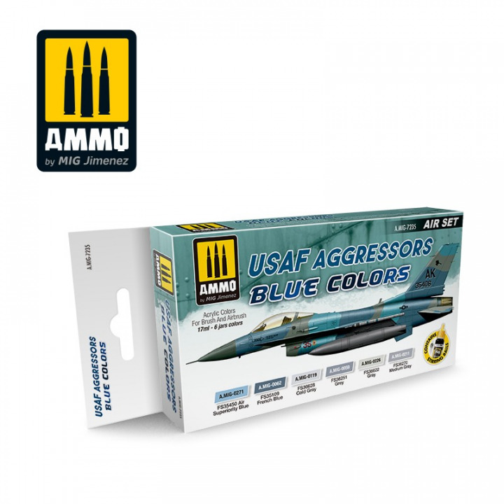 Boxart USAF Aggressors Blue Colors  Ammo by Mig Jimenez