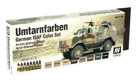 Boxart German ISAF color (Umtarnfarben) 71.159 Vallejo Model Air