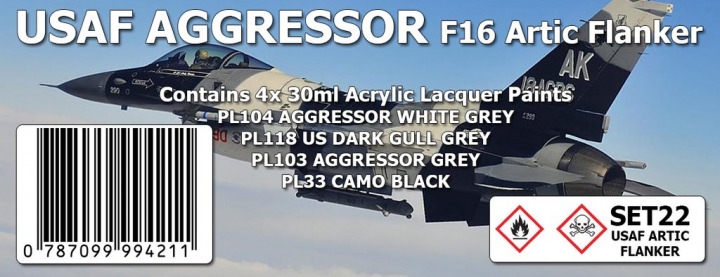 Boxart USAF AGGRESSOR : F16 ARTIC FLANKER SET22 SMS