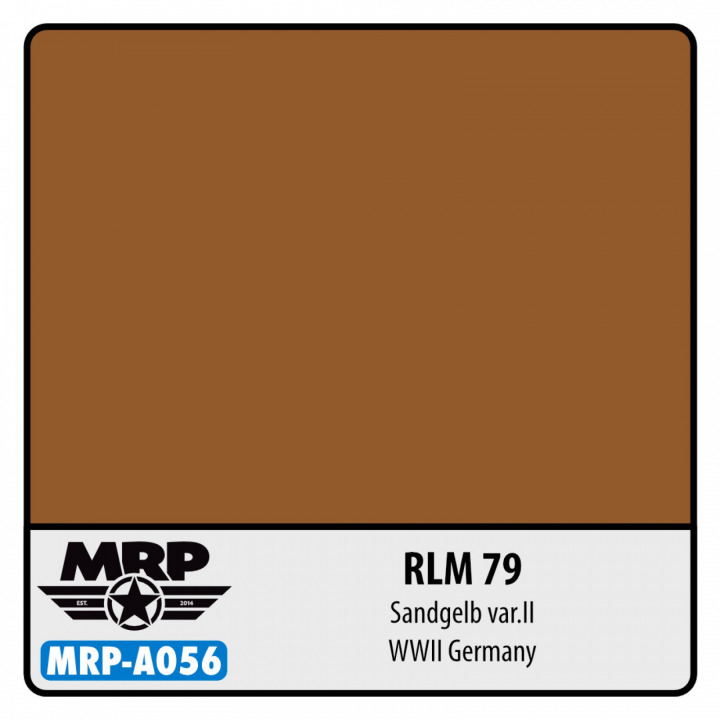 Boxart RLM 79 Sandgelb variant 2 - WWII Germany  MR.Paint