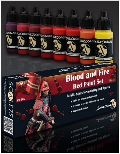 Boxart Blood and Fire (Red paint Set)  Scale75