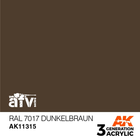 Boxart RAL 7017 Dunkelbraun AK 3rd Generation - AFV Boxart RAL 7017 Dunkelbraun AK 3rd Generation - AFV