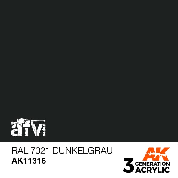 Boxart RAL 7021 Dunkelgrau AK 3rd Generation - AFV Boxart RAL 7021 Dunkelgrau AK 3rd Generation - AFV