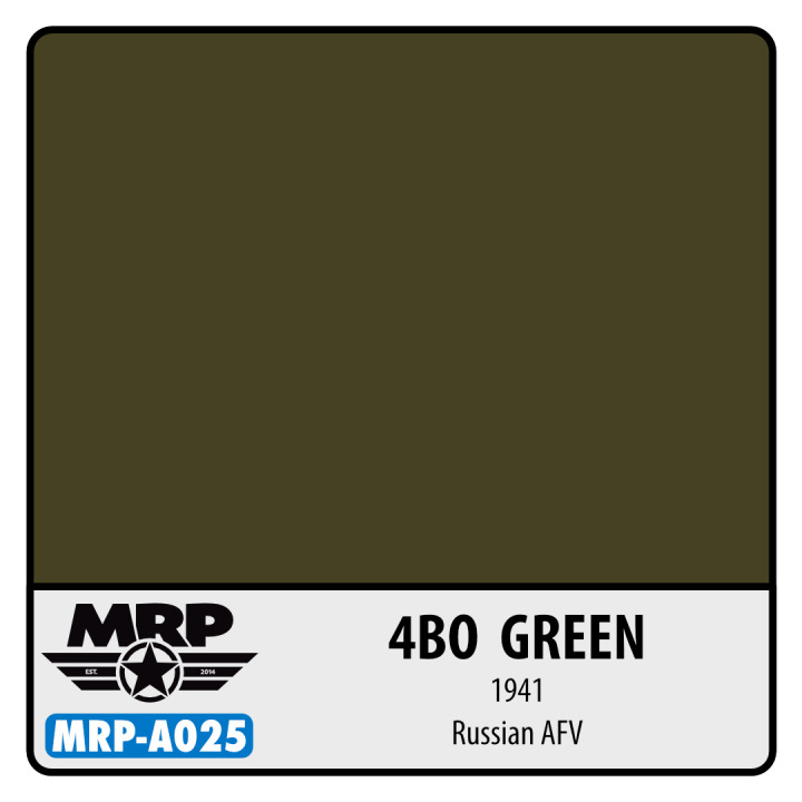 Boxart 4BO Green (1941) Russian AFV MR.Paint Boxart 4BO Green (1941) Russian AFV MR.Paint