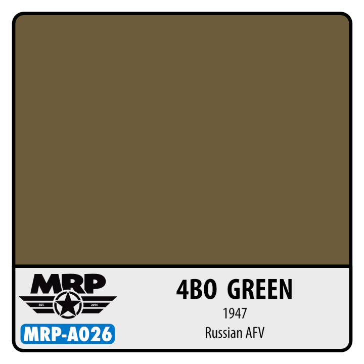 Boxart 4BO Green (1947) Russian AFV MR.Paint Boxart 4BO Green (1947) Russian AFV MR.Paint