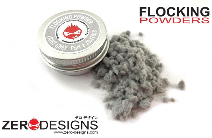 Boxart Flocking Powder - Light Grey  Zero Paints