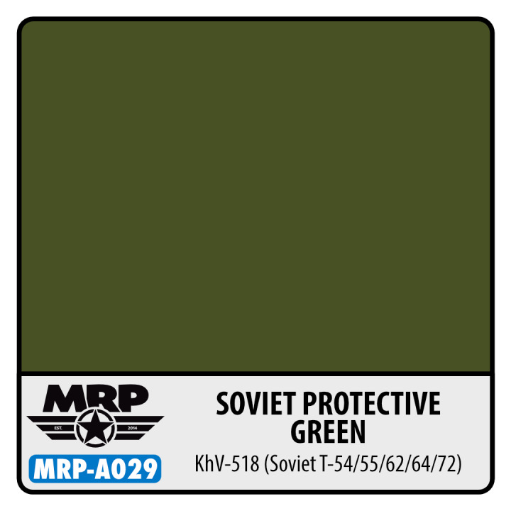 Boxart Soviet Protective Green KHV-518 (T-54,55,62,64,72)  MR.Paint