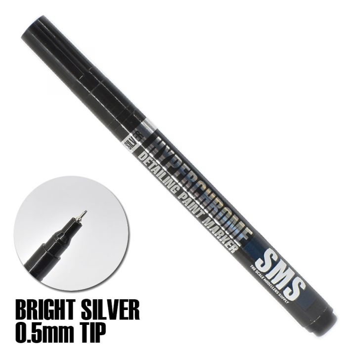 Boxart HYPERCROME Detailing Paint Marker 0.5mm BRIGHT SILVER Chrome SMS Boxart HYPERCROME Detailing Paint Marker 0.5mm BRIGHT SILVER Chrome SMS
