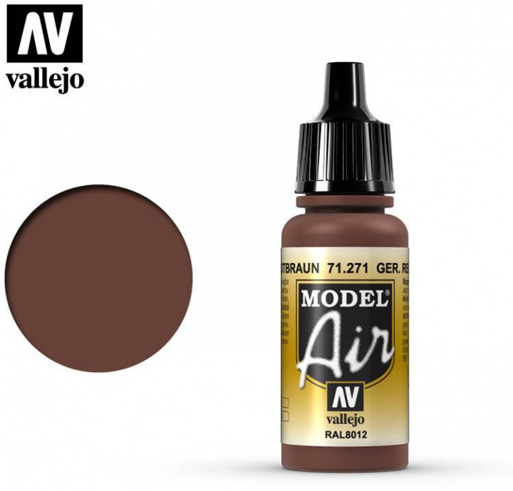 Boxart German Red Brown - RAL 8012 71.271 Vallejo Model Air