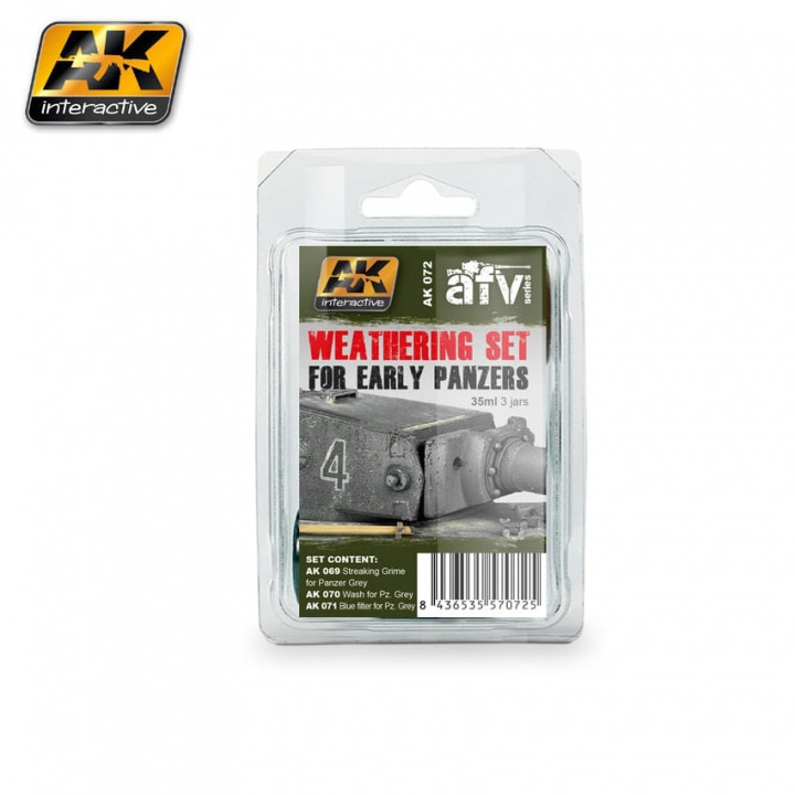 Boxart Weathering set for Early Panzers AK 072 AK Interactive