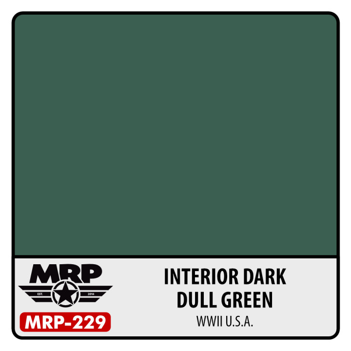 Boxart WWII US – Interior Dark Dull Green  MR.Paint