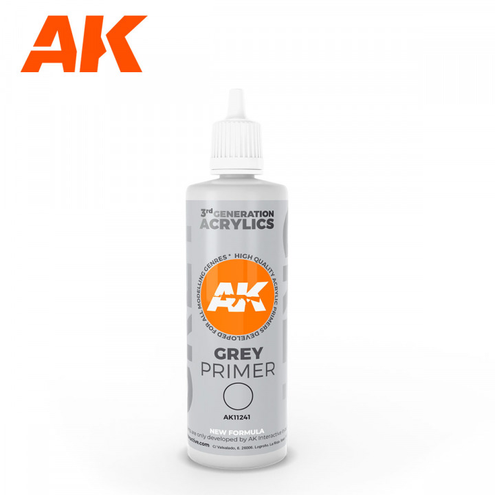 Boxart Grey Primer  AK 3rd Generation