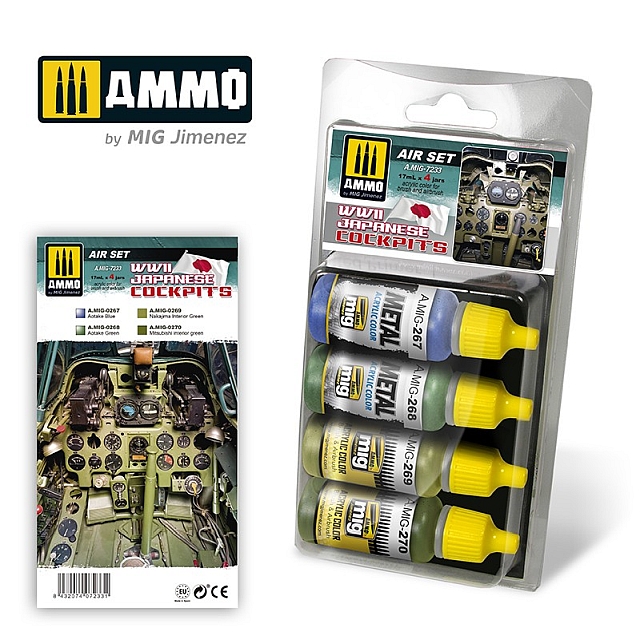Boxart WWII Japanese Cockpits Set  Ammo by Mig Jimenez