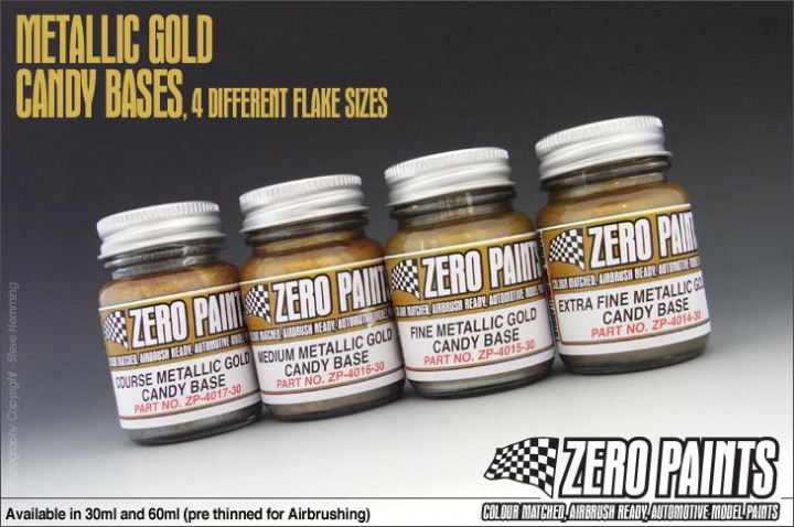 Boxart Extra Fine Metallic GOLD Groundcoat for Candy Paints  Zero Paints