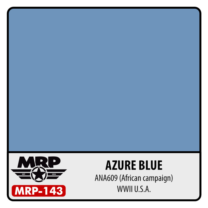 Boxart WWII US - Azure Blue ANA609 (African campaign) MR.Paint Boxart WWII US - Azure Blue ANA609 (African campaign) MR.Paint