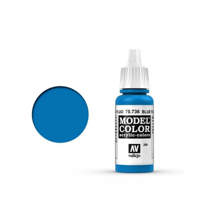 Boxart Blue Fluorescent 70.736, 736, Pos. 209 Vallejo Model Color