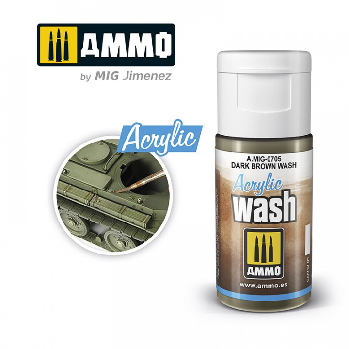 Boxart ACRYLIC WASH Dark Brown Wash  Ammo by Mig Jimenez