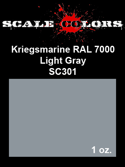 Boxart RAL 7001 Kriegsmarine Light Gray SC301 Scale Colors Boxart RAL 7001 Kriegsmarine Light Gray SC301 Scale Colors