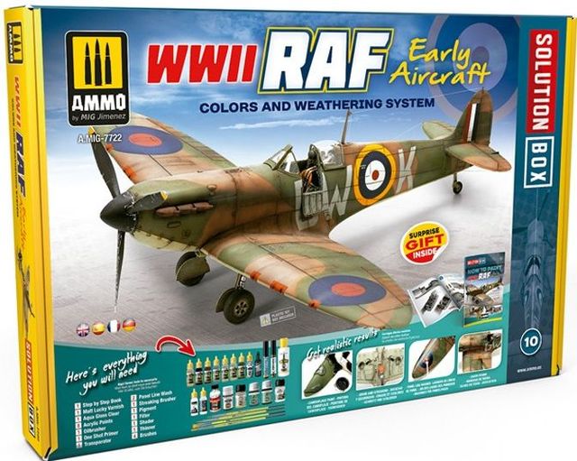 Boxart WWII RAF Early Aircraft - Solution Box Ammo by Mig Jimenez Boxart WWII RAF Early Aircraft - Solution Box Ammo by Mig Jimenez